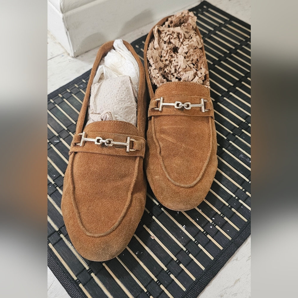 Lamica camel Suede Loafers - Size 7.5